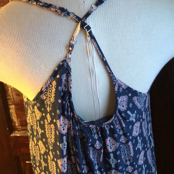 Hollister Boho Spaghetti criss cross Strap Loose Fit Lined Slip Dress, XS - Picture 5 of 14